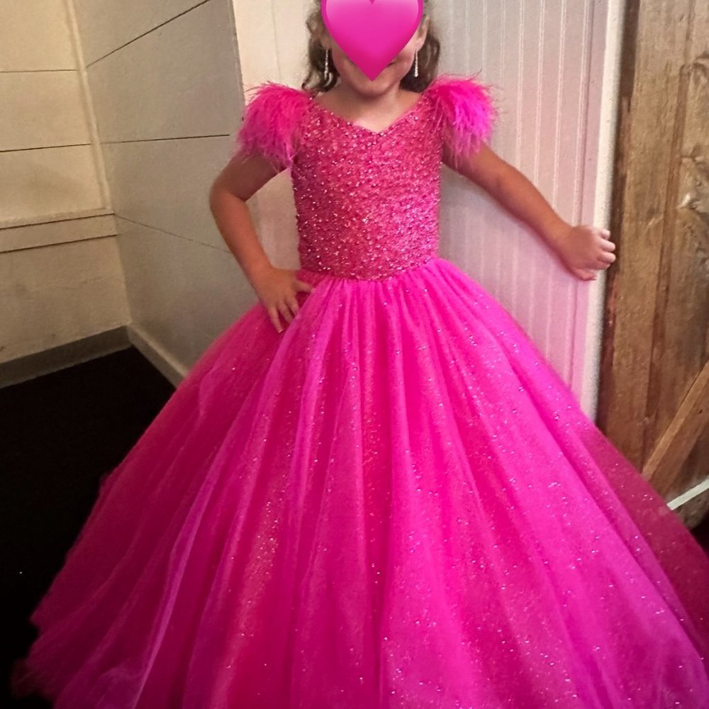 Pink Pageant Dress - Picture 2 of 4